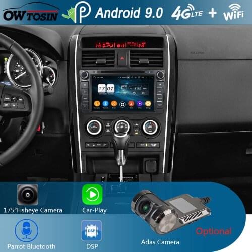 8" IPS 1280*720 8 Core 4G RAM+64G ROM Android 9.0 Car DVD Player For Mazda CX-9 CX9 CX 9 2012 2013 DSP Radio GPS Parrot BT Adas