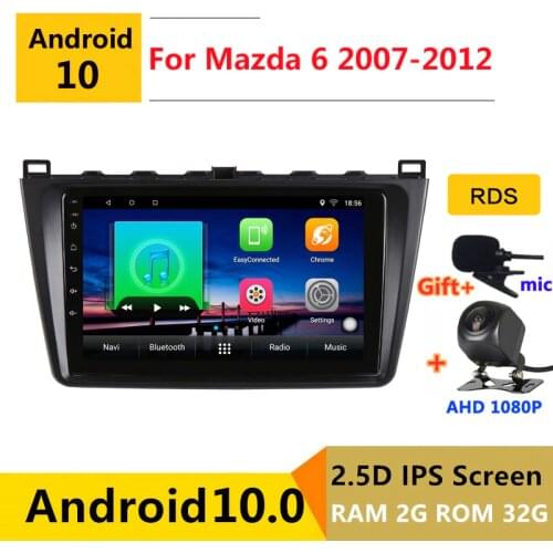 Android 10 Car DVD Multimedia Player GPS For Mazda 6 2 3 GH 2007 2008 2009 2010 2011 2012 audio auto radio stereo navigation