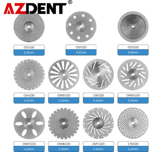 Azdent 10 PCS 2.35mm Dental Lab Polishing Shank Mandrel Burs Emery polishing kit