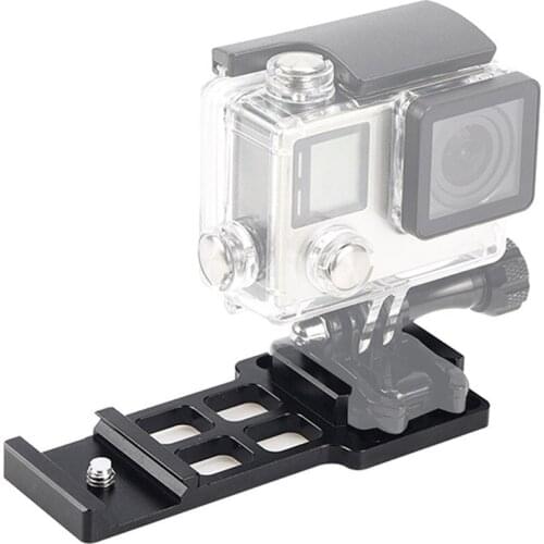 For GoPro HERO 9 Cantileve Gun Rail Side Mount Connection Bracket for GoPro HERO 9/hero3/3+4 Action Camera Parts