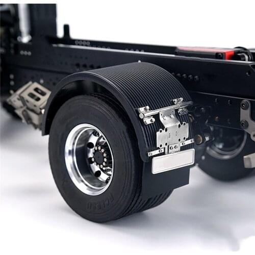 For 1/14 Model Toy Dump Truck Tamiya Tractor Volvo Metal Hollow Mudguard Rear Light Stand Guard Board Upgrade Parts