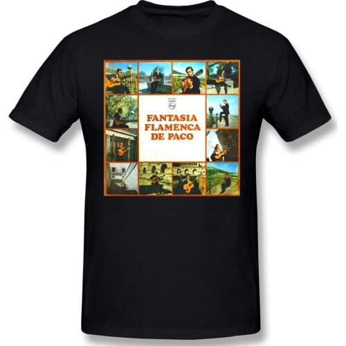Paco De And Lucia Fantasia Flamencaby Mens Basic Short Sleeve T-Shirt Creative R228 T-shirts Eur Size