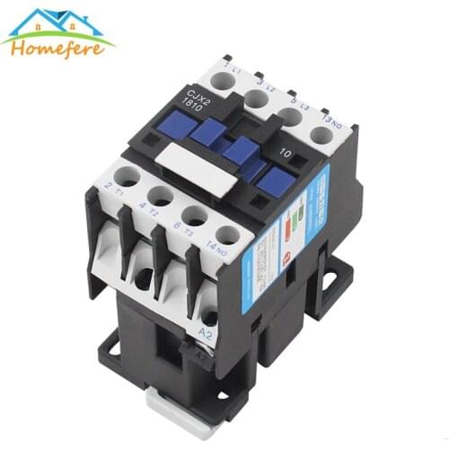 Homefere CJX2-1801 Contactor CJX2-1810 18A switches LC1 AC contactor voltage 380V 220V 110V 36V 24V