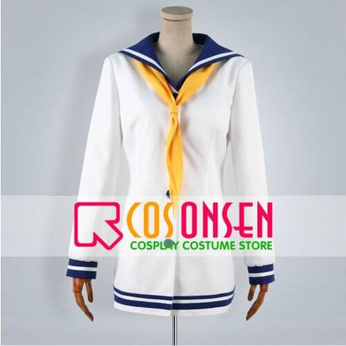 COSPLAYONSEN Anime Kantai Collection Kancolle Yukikaze Cosplay Costume White Blue Color All Size