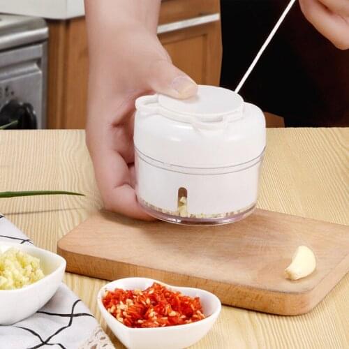 Mini vegetable cutter, garlic masher multi-function vegetable quick cutter blender manual meat grinder kitchen supplies