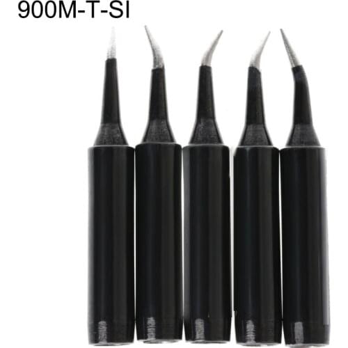 5pcs Soldering iron tip 900M-T Black Solder Tool For Hakko Saike 936 852d+ 909D Soldering Tools