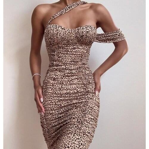 New Nightclub Female Singer Host Stage Performance Clothes Sexy Leopard Dresses Bar DJDS Festival Party Rave Costumes VO746