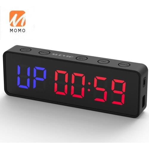 Wholesale led digital gym timer cheap factory improved type-c rechargeable LED digital gym timer