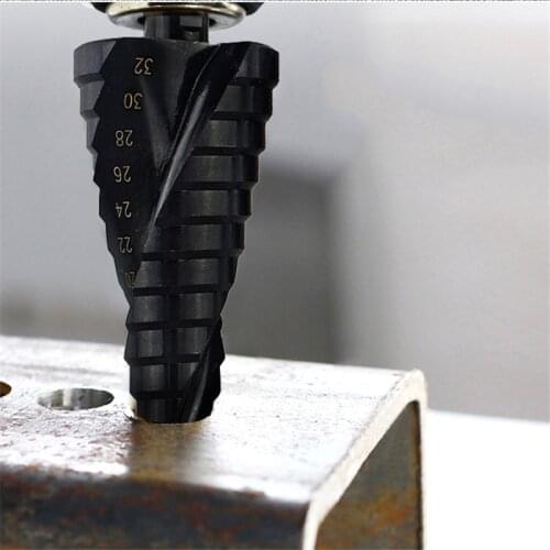 Pagoda Drill Hexagon Power Tools HSS Cobalt Spiral Grooved Metal Steel Step Screw Electric Drill Accessories 4-20 4-12 4-32mm