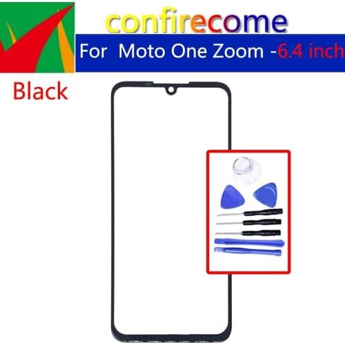 Touchscreen For Motorola Moto One Zoom XT2010 Touch Screen Front Panel Glass Lens LCD Outer Glass