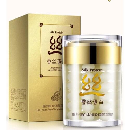 Silk Protein Deep Moisturizing Face Cream Shrink Pores Skin Care Anti Wrinkle Cream Face Care Whitening Cream