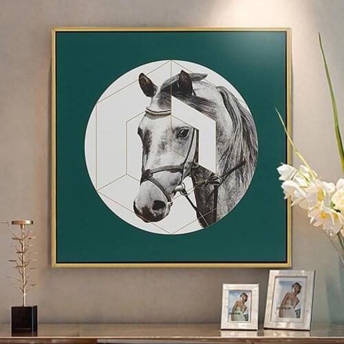 Modern Light Luxury Art Horse Canvas Painting Nordic Style Picture Living Room Decoration Poster For Home Decor Wall Painting