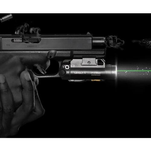 Tactical Military LED Flashlight Green Laser Scope Sight Combo for Airsoft Air Guns Rifle Pistol Compact Gun Light Suit Glock M4