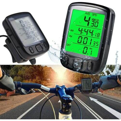 Bicycle Computer Multifunction Waterproof LCD Display Bike Speedometer Odometer