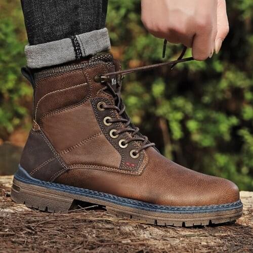 High Sneakers Boots Mens Winter Causal Shoes For Men Casual Man Fashion Sneakers Outdoor Footwear Leather Home