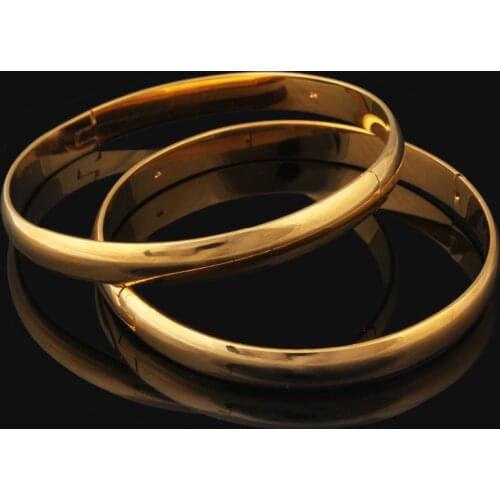 High Quality African& Iran bangles18K Gold Color Bracelet Bangles Fashion Jewelry Fashion Bracelets For Women