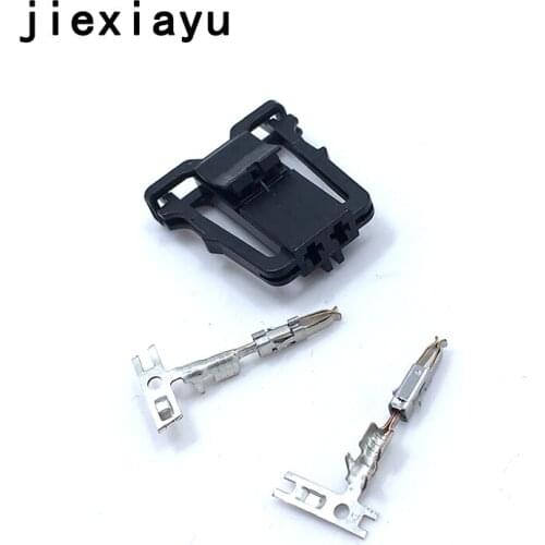 10Set 1J0 971 972 2Pin car connector,Car light-inspection Plug&terminal,Car door lamp connector,Volkswagen License plate lamp