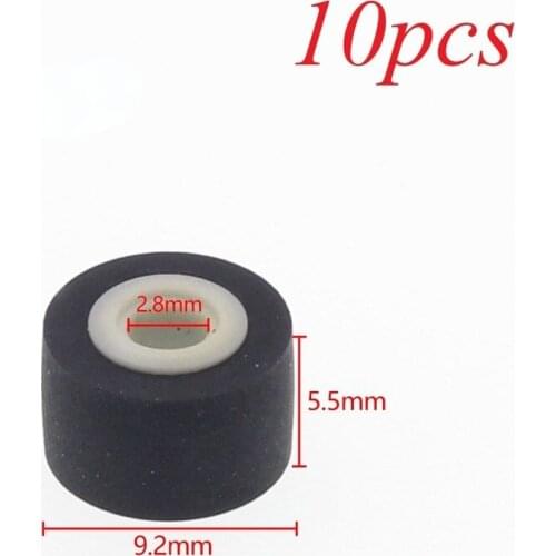 10pcs 9.2mmx5.5x2.8 car retractor press belt pulley deck audio pressure recorder press cassette deck roller tape Stereo
