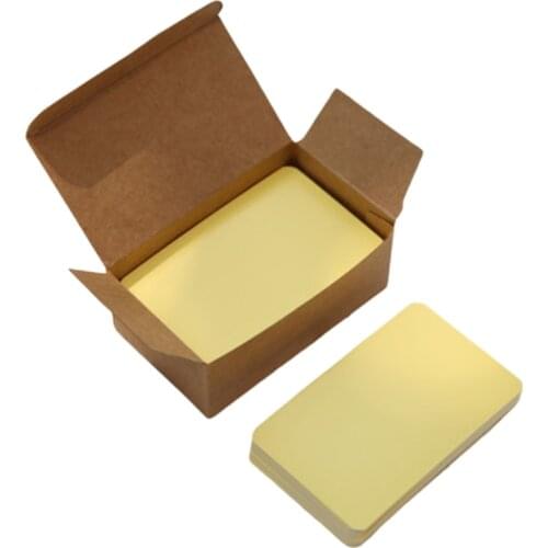 100 Sheets/Box Paper Message Card Blank Handwritten Memo Notecards Gift Postcard