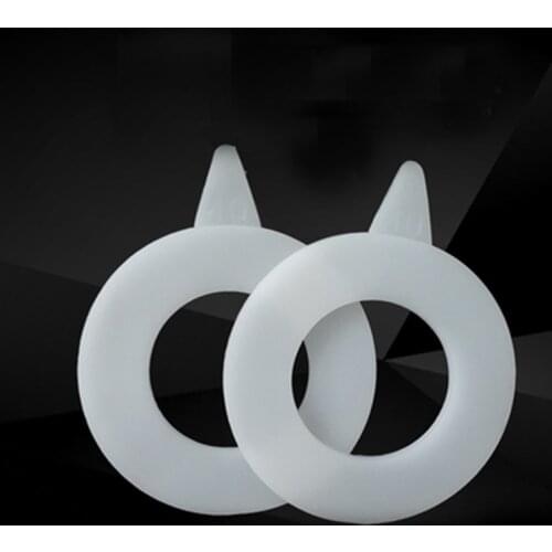 4PCS Silica gel Flange Gasket Food Grade Sealing Ring High temperature Resistance Silicone Rubber Flat Gasket