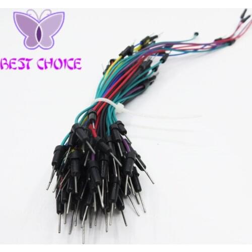 65 X Flexible Solderless Male-Male Breadboard Jumper Cable Wires Brandnew Bread board connection line