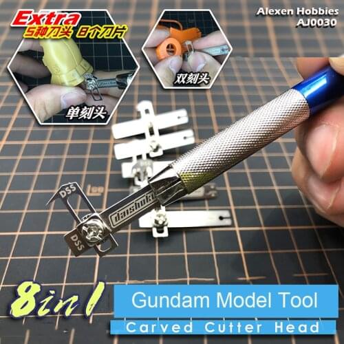 AJ0030 Gundam / Mech Model Balance & Symmetrical Markings Engraving Heads 5in1