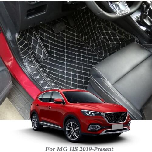 Car Styling PU Leather Floor Mat For MG HS 2019-Present Auto Foot Pad Automobile Carpet Warterproof Cover Internal Accessories