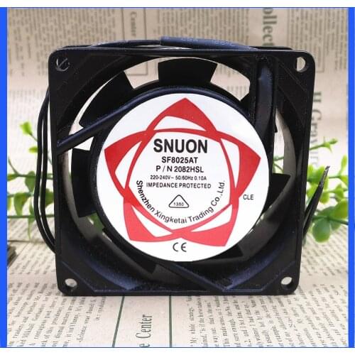 Free Shipping NEW SF8025AT P/N 2082HSL 220V AC cooling fan blower SLEEVE cooling fan axial fan 80*80*25mm 80mm