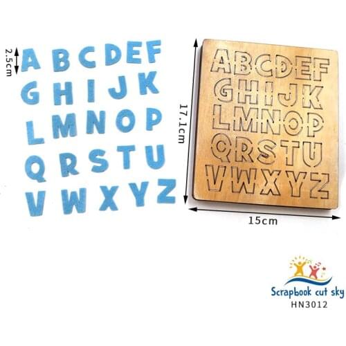 Letter HN3012 Muyu Wooden Mold Scrapbook Dies Suitable For Market General Machines