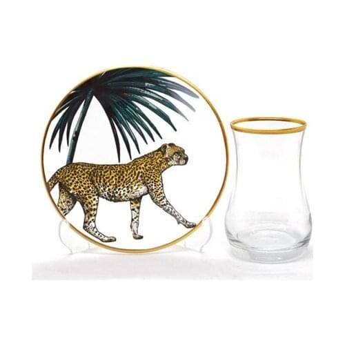 Drop Tea Set 12 pieces Cheetah