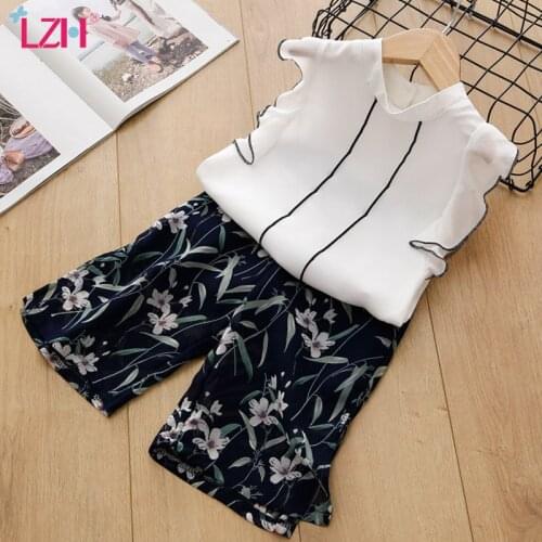 Kids Tracksuit For Girls Clothing Sets 2021 Summer Toddler Girls Clothes Sequins Chiffon Pant 2pcs Outfit Suit Children Clothing