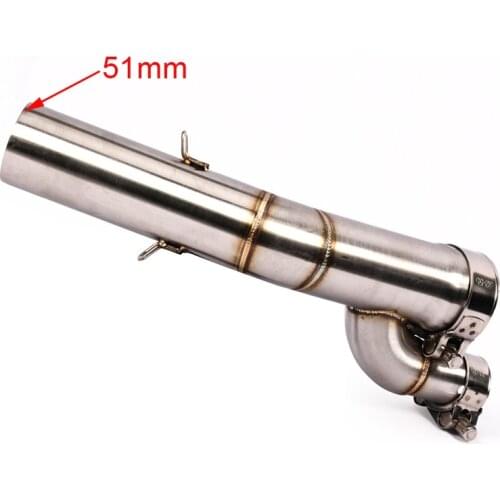 For BMW S1000RR Exhaust Connection Stainless Steel Middle Link Pipe Tail Escape Motorcycle Accessories Slip On