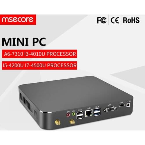 MSECORE i3i5i7 Mini PC Windows 10 HTPC industrial mini computer micro pc nuc Desktop Computer game pc linux intel VGA HDMI wifi
