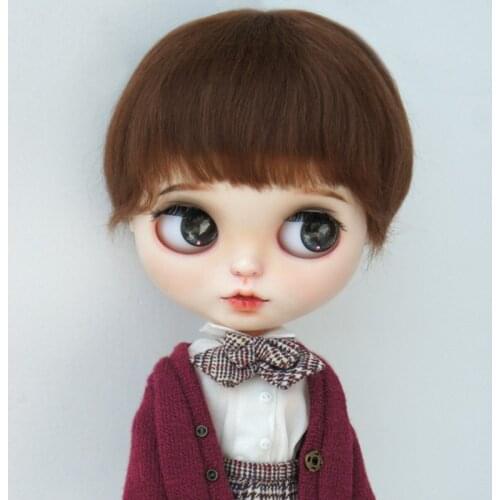 JD453 1/3 Fashion Mohair BJD Wigs Short Cut Doll Hair 8-9inch 9-10inch Doll Hair For SD Doll Princess Hair Accessories