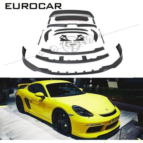 718 cayman body kits for 718 2016-2018 to TECH style front lip diffuser spoiler 718 bumper
