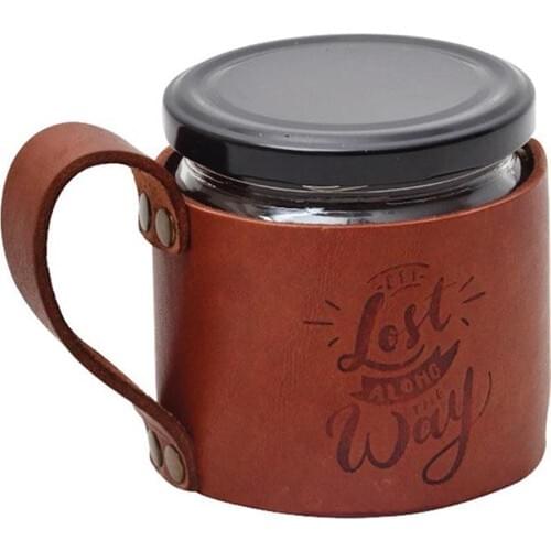 Campout Leather Mug Lost Along The Way