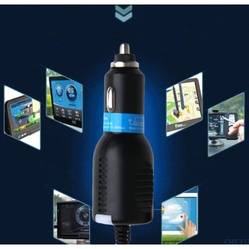 Mini USB DC 5V2000mA Car Power Charger Adapter Cable Cord For GPS Car Camera3.5m