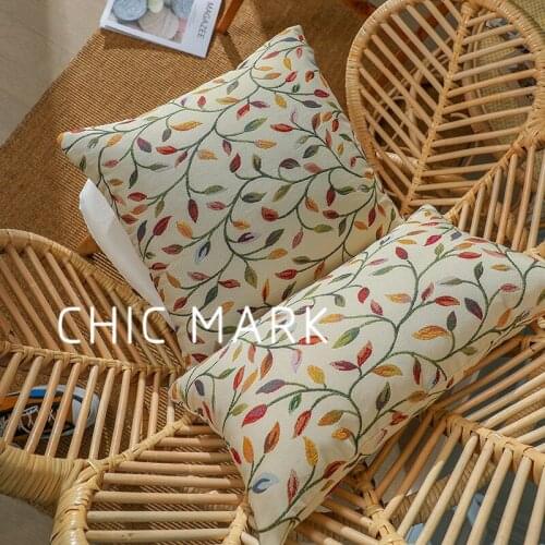 Throw Pillow Case Tropical Leaf Pillow 30*50cm and 45x45cm Spring Meadow Home Decorative Pillow Fundas De Cojines Para Sofas