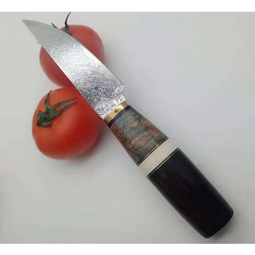 Outdoor Hunting Knife High-carbon Steel Damascus Pattern Straight Knives Camping Fishing Survival Equipment Tools Saber
