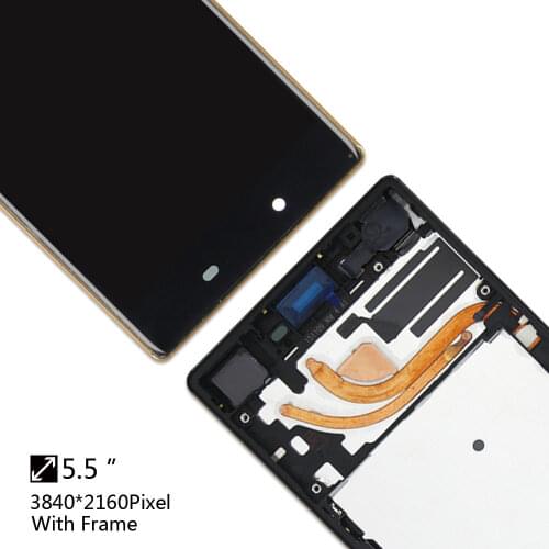 Complete Frame 5.5" For SONY Xperia Z5 Premium LCD Screen Display Touch Screen Digitizer Assembly Screen Z5 PLUS E6853 E6883