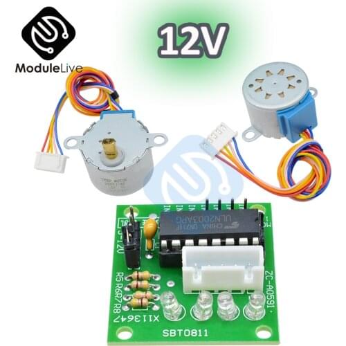 ULN2003 28BYJ-48 5V 12V Reduction Step Motor Gear Stepper Motor 4 Phase Step Motor for arduino 5pcs Step Motor Motor +5pcs Board