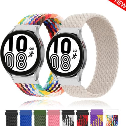 20mm 22mm Braided Solo Loop For Amazfit GTS 2/2e/GTS2 Mini/GTR 42mm 47mm/GTR2/2e/stratos 2/3 Bracelet Watch Amazfit Bip Strap