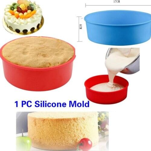 DIY Silicone Round Bread Mold Cake Pan Muffin Bakeware Mold Baking Tray Mould