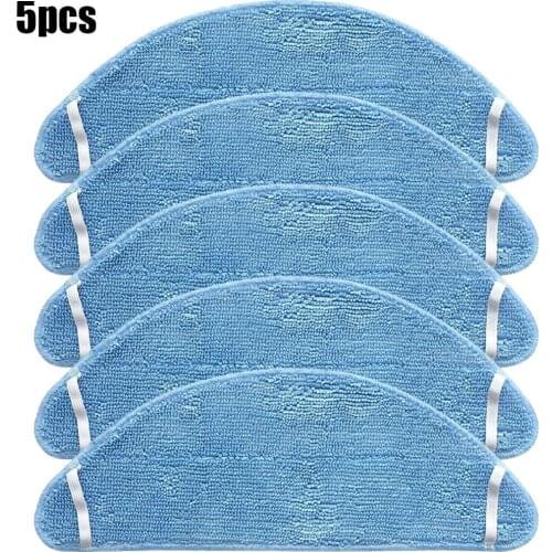 5pcs Replaceble Mops Cloths Accessories Parts For Yeedi K650 Robot Vacuum Cleaner Strong Water Absorption Reusable