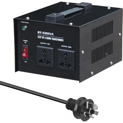 ST-500 500W Home-use Intelligent Efficient Step Up Down Transformer 100V-220V Household Electrical Appliance Voltage Converter