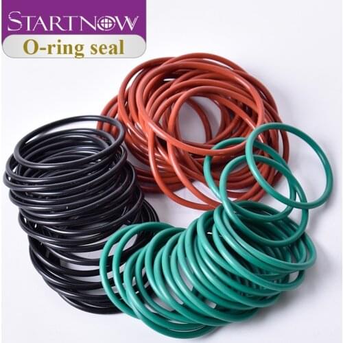 Startnow 10Pcs/Lot NBR Rubber Ring Laser Sealing FKM VMQ O-Ring Multiple Size WSX Raytools Precitec Laser Cutting Machine Parts