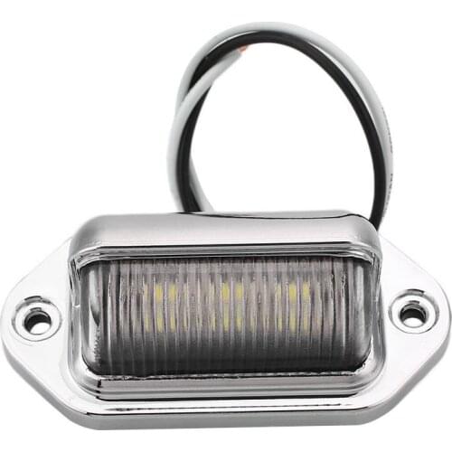 LED License Plate Light 6LED 10-30V License Number Plate Light Boat Trucks Trailer Interior Lamp