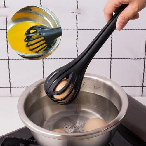 Creative Multifunctional Nylon Dual-purpose Egg Beaters Food Tongs Manual Mixer Baking Tools Kitchen Accessories