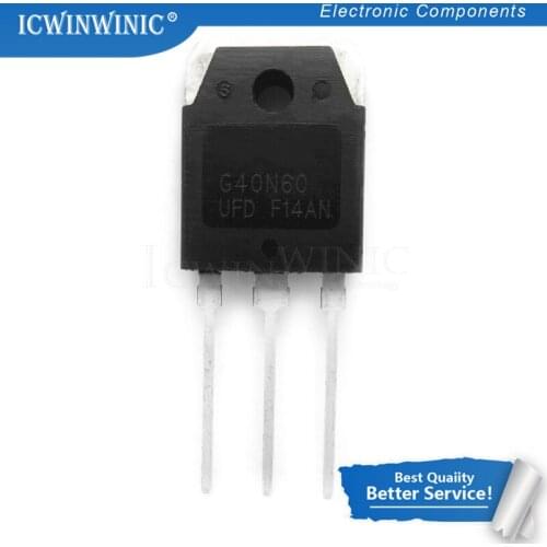 10piece SHG40N60UFD G40N60UFD TO-247 40N60 TO-3P MOS FET transistor In Stock