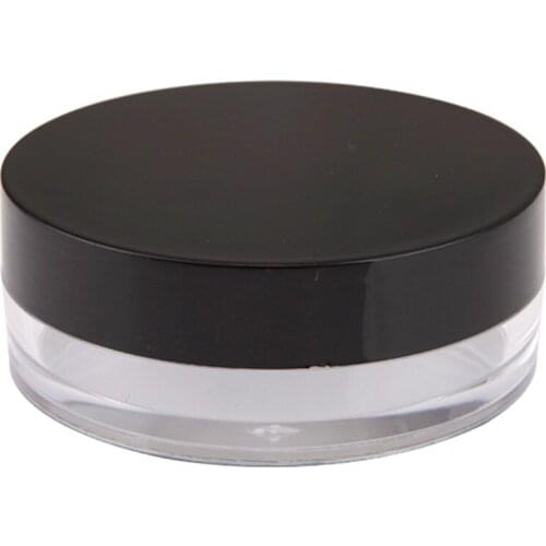 10g Compact Travel Refillable Box With Sieve Round Shape Reusable Lightweight Cosmetic Puff Loose Powder Container Handheld
